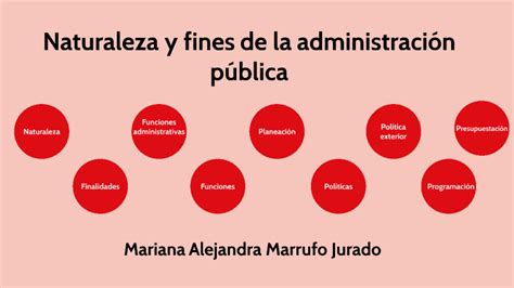 Naturaleza Y Fines De La Administración Pública By Mariana Marrufo On Prezi