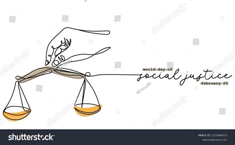 World Day Social Justice Observed Every Stock Vector (Royalty Free) 2235686723 | Shutterstock