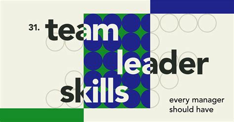 Team Leader Skills Every Manager Should Have When I Work