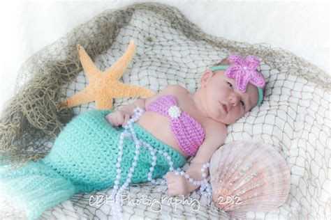 Baby Photo Idea Crocheted Baby Mermaid Outfit Baby Mermaid Baby