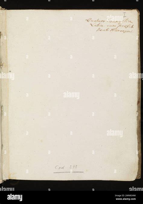 Cod 348 F V1r Biblia Latina Vulgata Evangelia Stock Photo Alamy