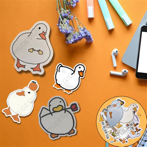 Jual Stiker Gambar Hewan Bebek Angsa Meme Gendut Imut Lucu Whatsapp