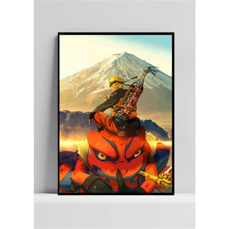 Quadro De Mdf Poster Moldura Anime Mang Naruto Shopee Brasil