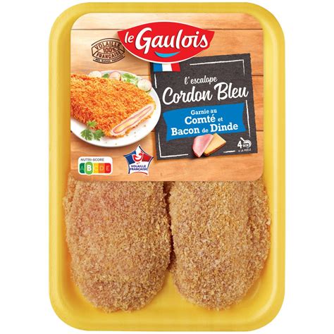 Le Gaulois Escalope Cordon Bleu Garnie Au Comt Et Bacon Pi Ces G