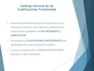 Sistema Nacional De Cualificaciones Uned 2019 PPT