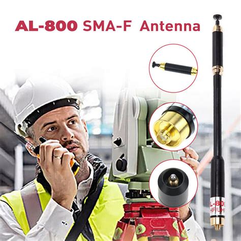 Telescopic Al Dual Band Vhf Uhf Sma Female Antennas For Baofeng Uv