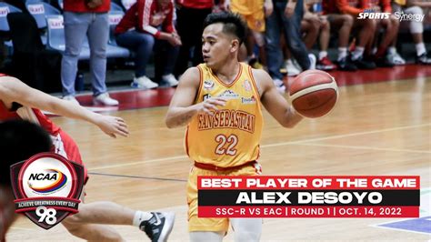 NCAA Season 98 Best Player Alex Desoyo SSC R Vs EAC Men S