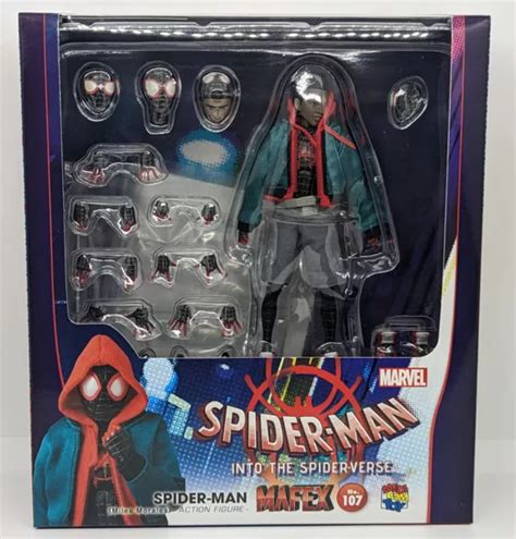 SPIDER MAN INTO THE Spider Verse MAFEX No 107 SpiderMan Miles Morales