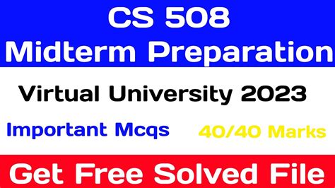 Cs Midterm Preparation Lets Study Youtube