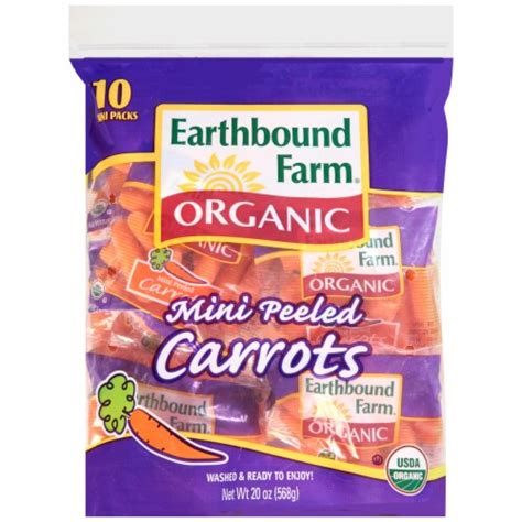 Earthbound Farms Organic Mini Peeled Carrots 2 Oz Kroger