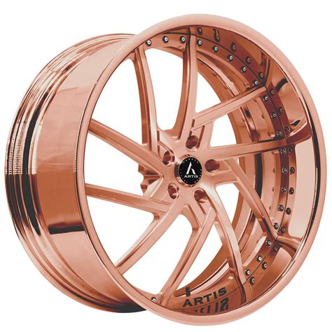 20 Staggered Artis Forged Wheels Fairfax Rose Gold Rims Atf123 4