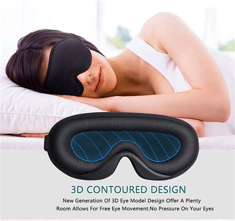 Supply Blackout Sleep Eye Mask D Contoured Cup Sleeping Mask Eye