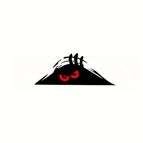 Funny Red Eyed Monster Peeping Sticker Car Bumper Window Temu Australia