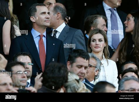 Spanish Crown Prince Felipe And Princess Letizia At The Champions