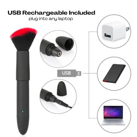 Cheekybrushy Discreet Makeup Brush Sex Toy Bullet Vibrator Etsy