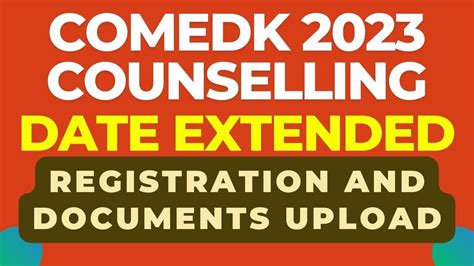 Comedk Counselling Date Extended For Registration And Documents