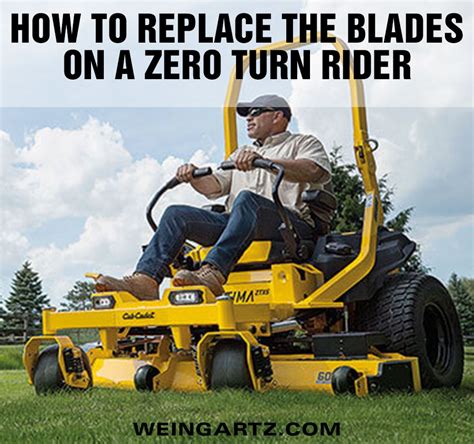 Cub Cadet Ultima ZT1 Sharpen Blades Remove The Deck And 48 OFF