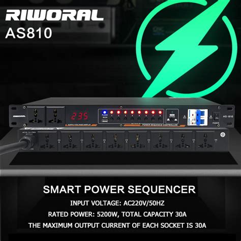 GOLA SOUND RIWORAL AS 810 Power Sequencer Controller 8 Channels