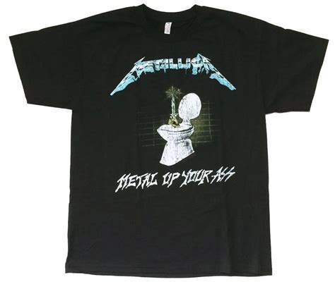 Metallica Metal Up Your Ass Toilet Electric Chair Black T Shirt New