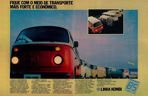 Linha Kombi Volkswagen 1985 Propagandas Históricas Propagandas