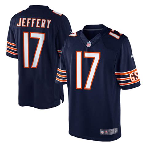 Nike Alshon Jeffery Chicago Bears Navy Blue Team Color Limited Jersey