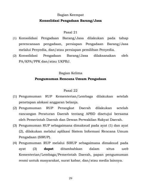 Konsolidasi Peraturan Presiden Nomor Tahun Dan Tahun