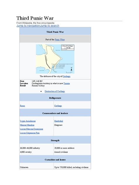 Third Punic War | PDF | Punic Wars | 1st Millennium Bc Conflicts