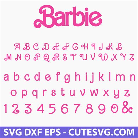 Barbie Font Svg Barbie Logo Font Svg Barbie Font Style 48 Off