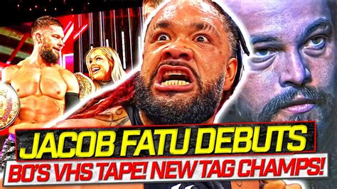 Jacob Fatu S Debut New Tag Champs What Does Bo S Vhs Tape Mean Wwe