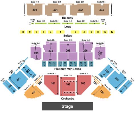 Toyota Oakdale Theatre Seating Chart