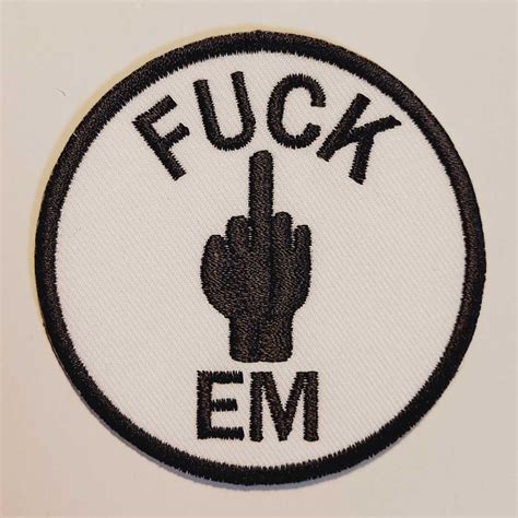 Yahoo オークション レア FUCK EM 中指 ワッペン YOU ビンテージ