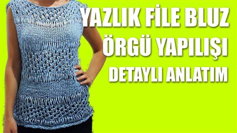 Yazlik Rg F Le Bluz Yapili I Detayl Anlat M Youtube