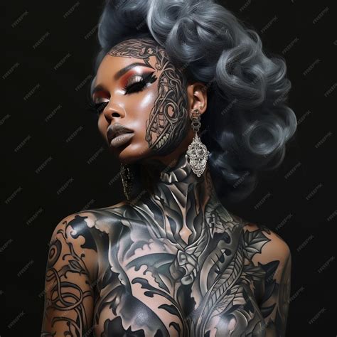 Premium Ai Image Tattoo On A Woman39s Body Skin Tattoo On A Woman39s