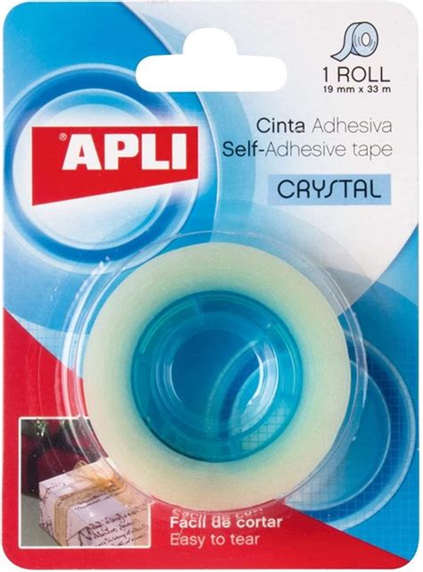 APLI CINTA ADHESIVA CRYSTAL 33MX19MM PACK 10U OfiMatPlus