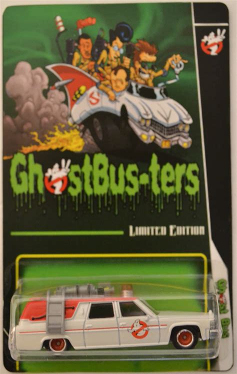 Ecto White Custom Made Hot Wheels With Real Rider Rubber Wheels Limited Edition Ghostbusters