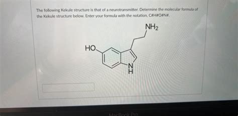 Solved The Following Kekule Structure Is That Of A Chegg