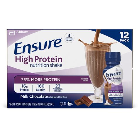 Ensure High Protein Meal Replacement Nutrition Shake Milk Chocolate