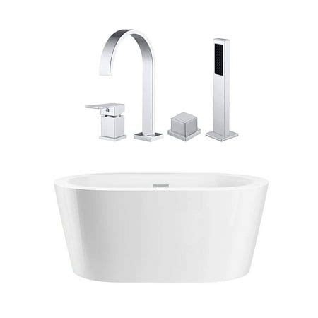 Marion Inch Acrylic Double Ended Freestanding Tub Package Walmart