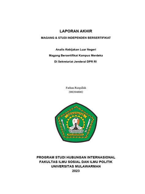 Laporan Akhir Msib Angkatan 5 Pdf