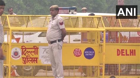 ANI On Twitter Delhi Heavy Security Deployment At Vijay Chowk