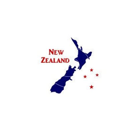 New Zealand Map Vector, NZ Flag, SVG, Dxf, Png, Cricut, Cameo, Layered ...