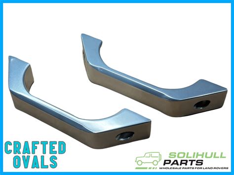 Billet Aluminium Interior Door Grab Handles Pair Crafted Ovals