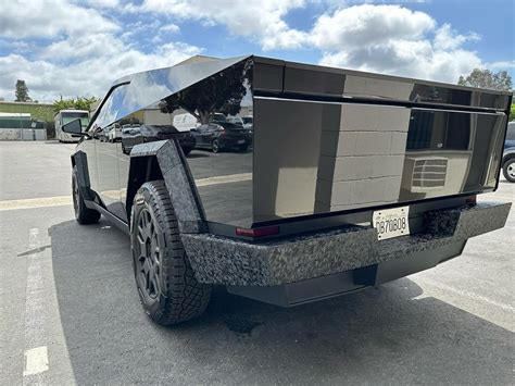 Cybertruck In Stek Dynoblack Gloss Ppf Bumpers And Fender Flares In