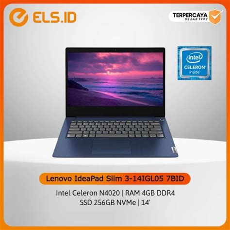 Jual Lenovo Ideapad Slim Igl Bid Blue Celeron N Gb Ssd