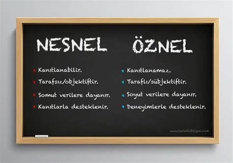 Nesnel ve Öznel Cümleler Nedir Örnekli Türk Dil Bilgisi