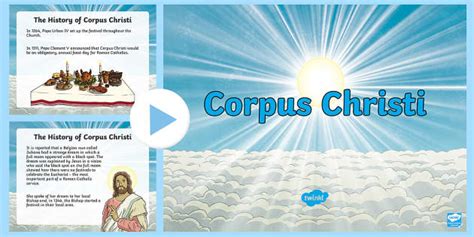 Corpus Christi Powerpoint Professor Feito Twinkl