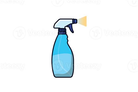 Disinfect And Cleaning Spray Bottles Illustration Home Cleaning Service Objects Icon Concept