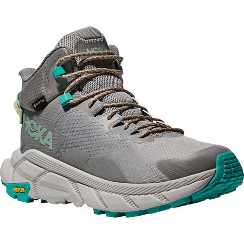 Hoka Trail Code Gtx Hike Shoes Men Galactic Grey Electric Aqua Bike24