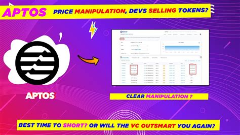 Price Manipulation By Aptos Developers Aptos Team Selling Tokens