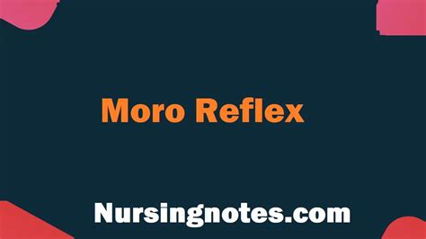 Moro Reflex Disappears Signs And Symptoms NursingNotes